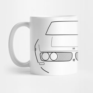 Iso Grifo classic grand tourer car black outline graphic Mug